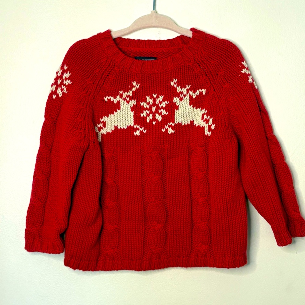 Vintage lands end boys / unisex holiday sweater